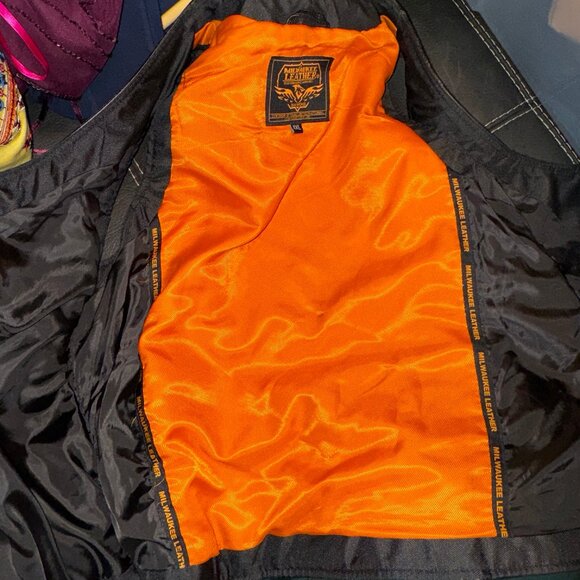 MIKWAUKEE LEATHER Diamond Black Motorcycle Vest Performance Apparel Unis… - Picture 6 of 12